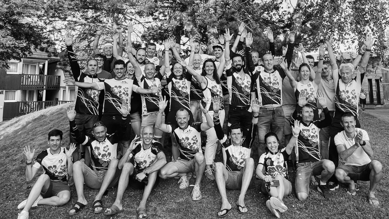 Membres du Val d'Europe Triathlon réunis lors d'un moment de club